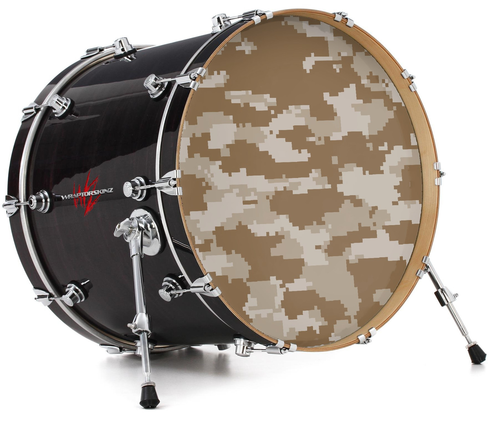 Vinyl Skin Decal Wrap fits 22" Bass Kick Drum - Digital Camo Desert