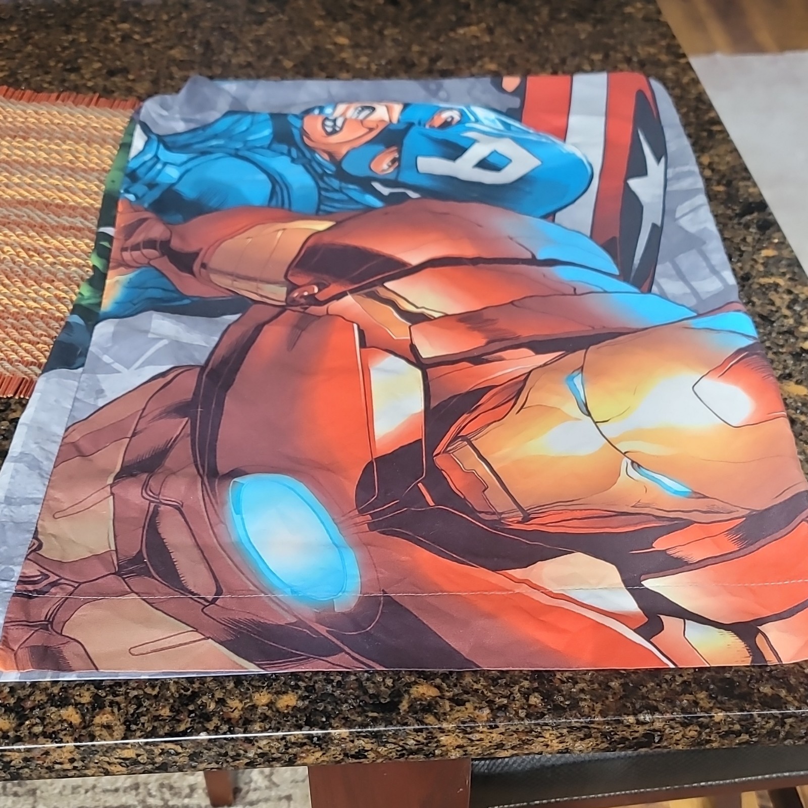Marvel Avengers Superheroes Pillowcase Captain America Iron Man Hulk Thor