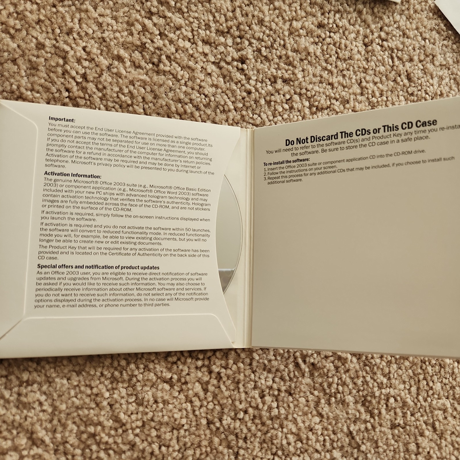 DELL / Microsoft 2003 Office Basic Edition CD