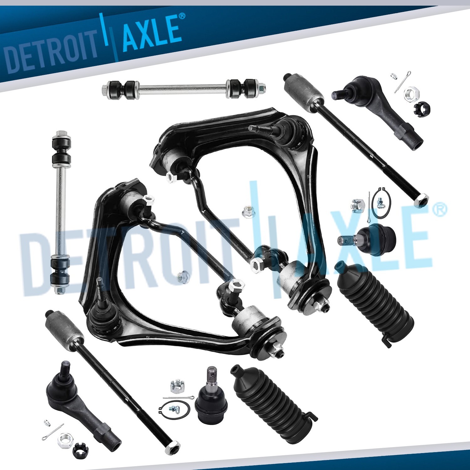 Front Upper Control Arms Tie Rod Suspension Kit for 2002-03 Explorer Mountaineer