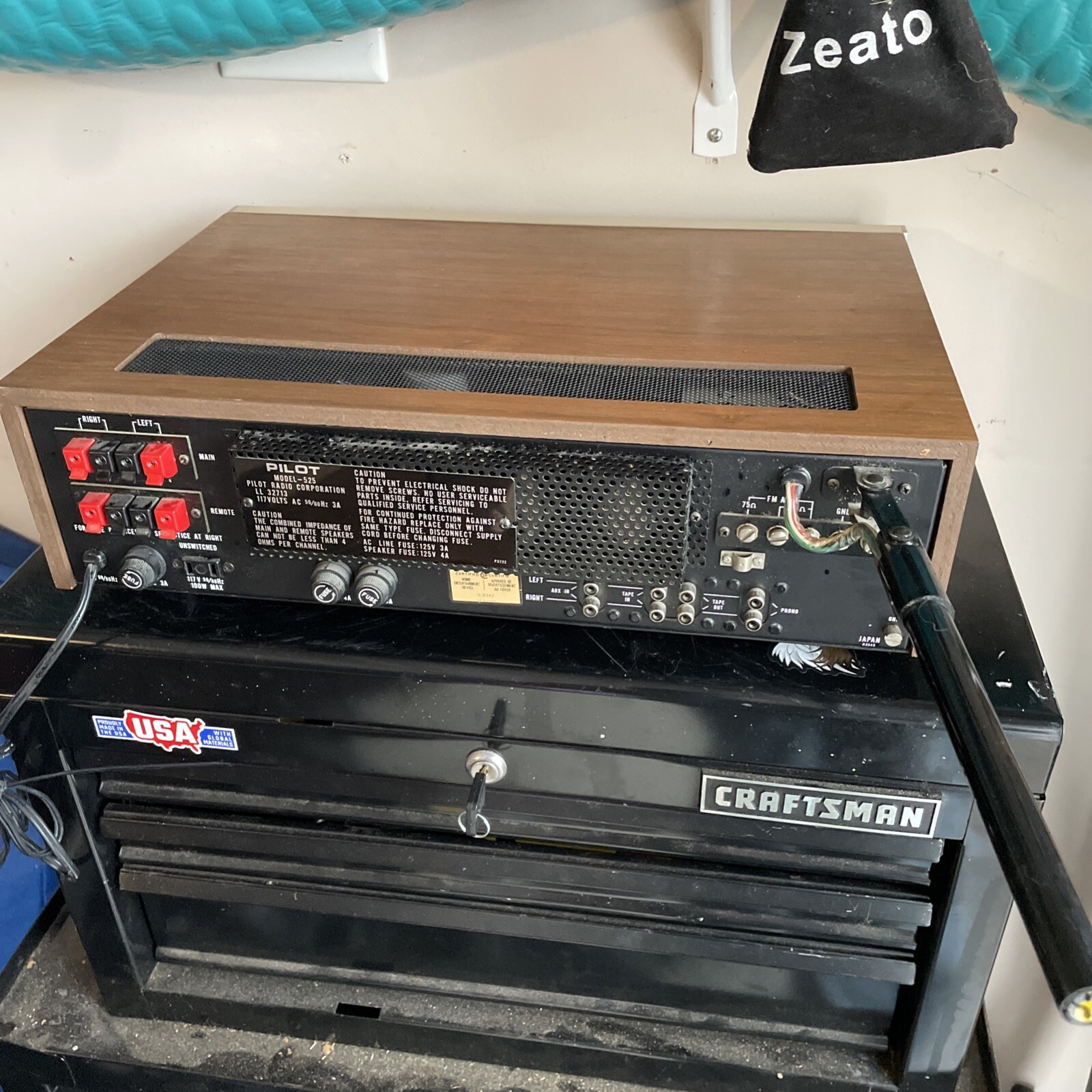 Pilot 525 Stereo Receiver With Manual