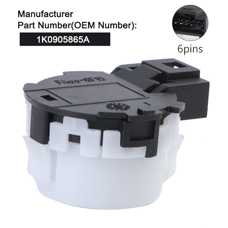 Ignition Starter Switch 1K0905865A Premium Replace for Volkswagen Golf Audi