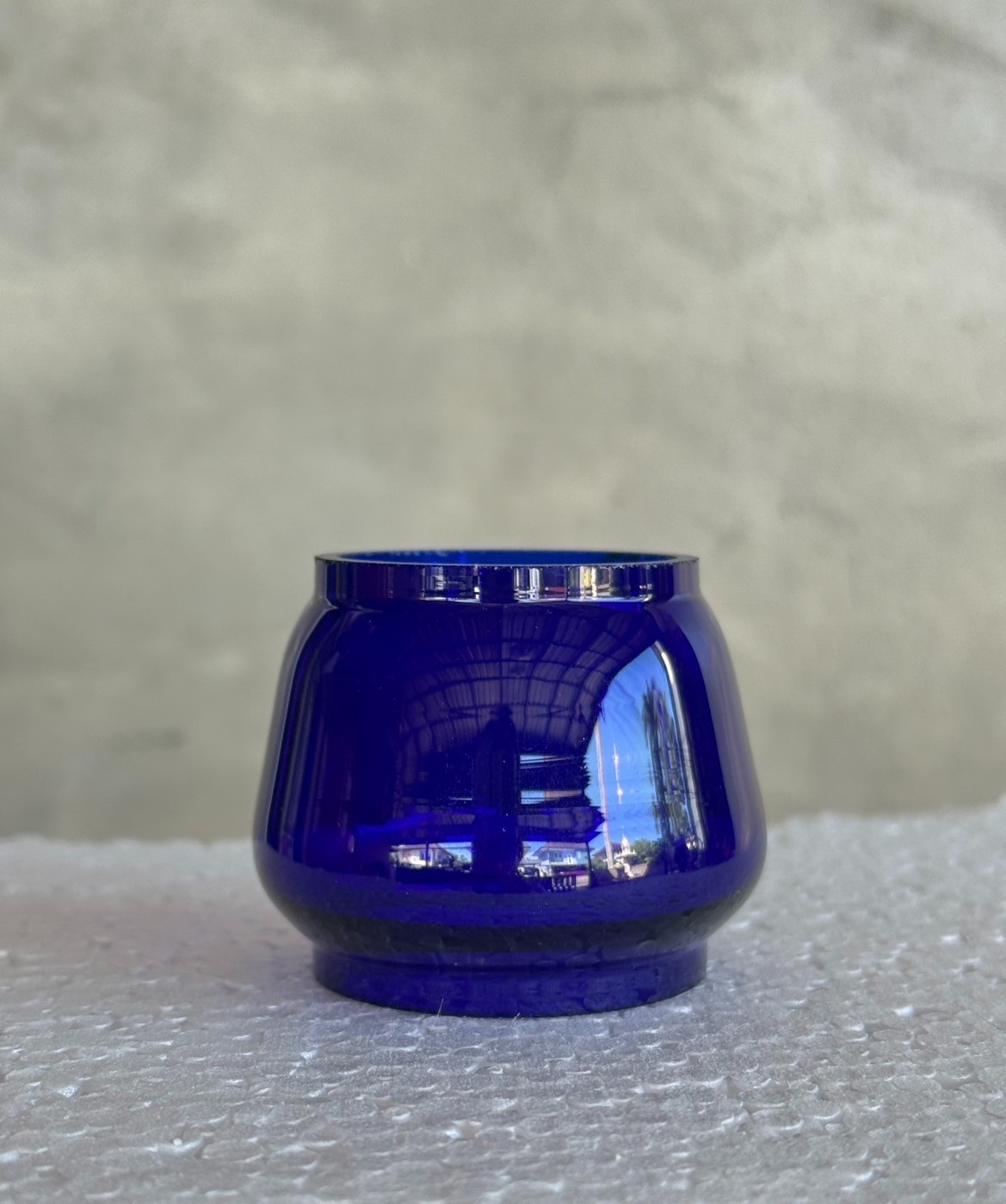 Feuerhand Atom 75 glass, blue color, for kerosene lamps.Replacement