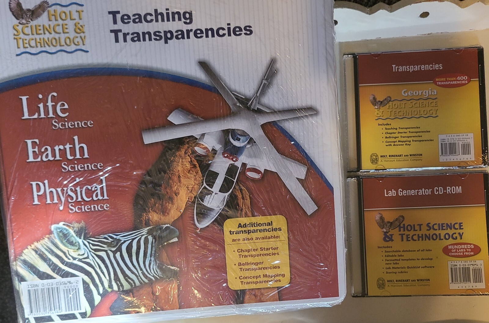 Holt Science & Technology Teaching Transparencies~LIFE /PHYSICAL /EARTH Science