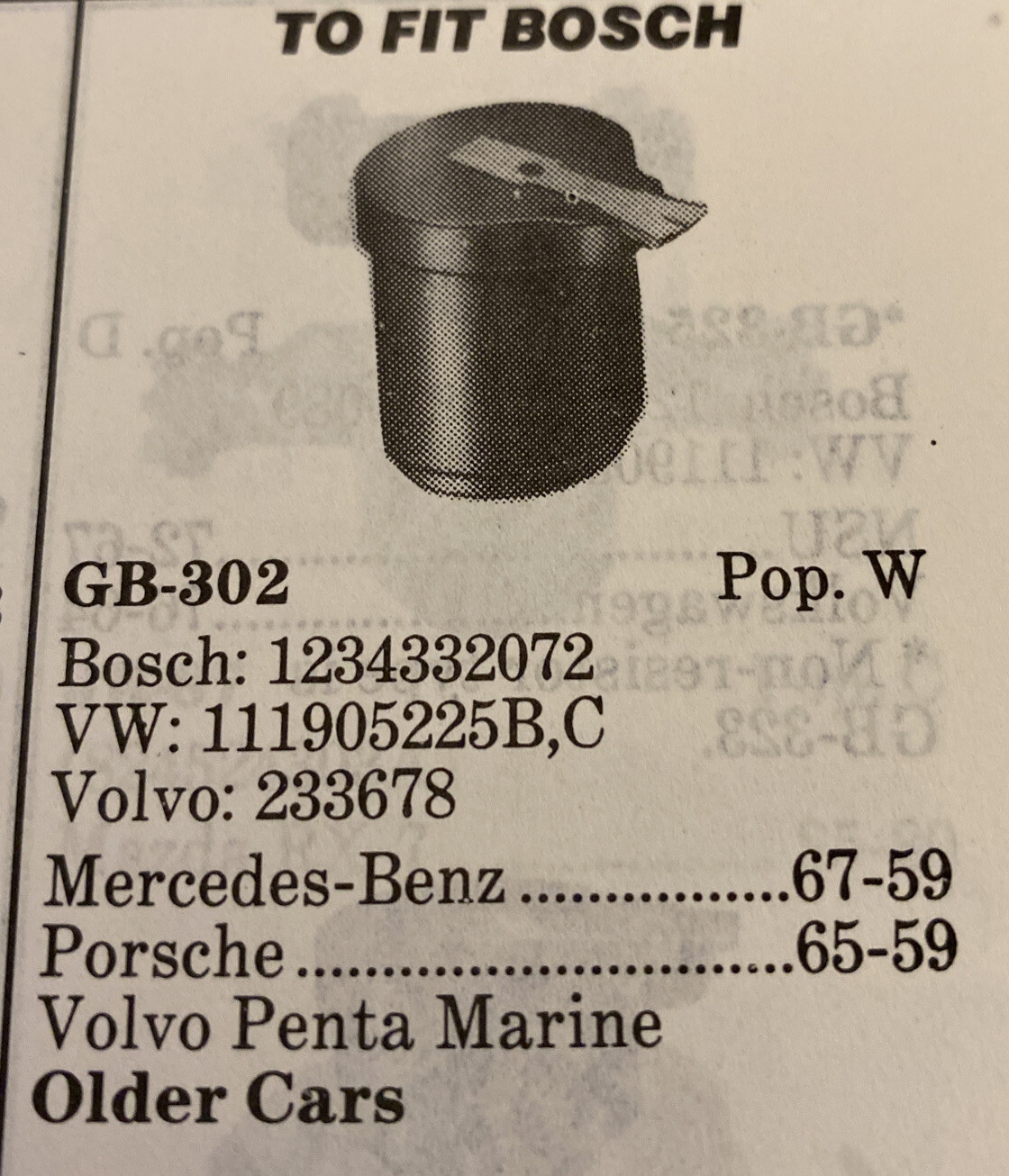 Standard GB302 Distributor Rotor