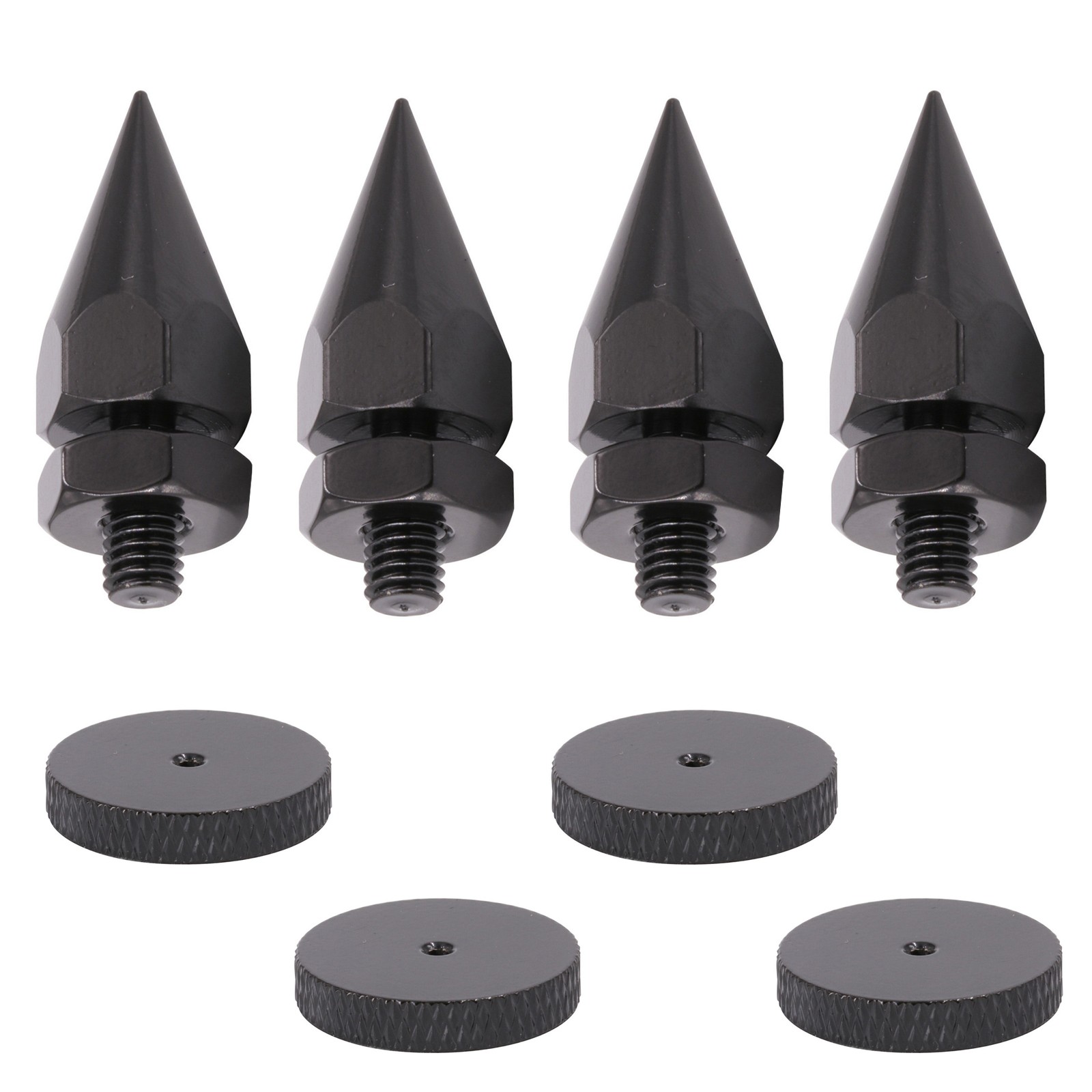 4* M6 Carbon iron Speaker Isolation Spike Cone Stand Feet Damper Hifi Audio DIY