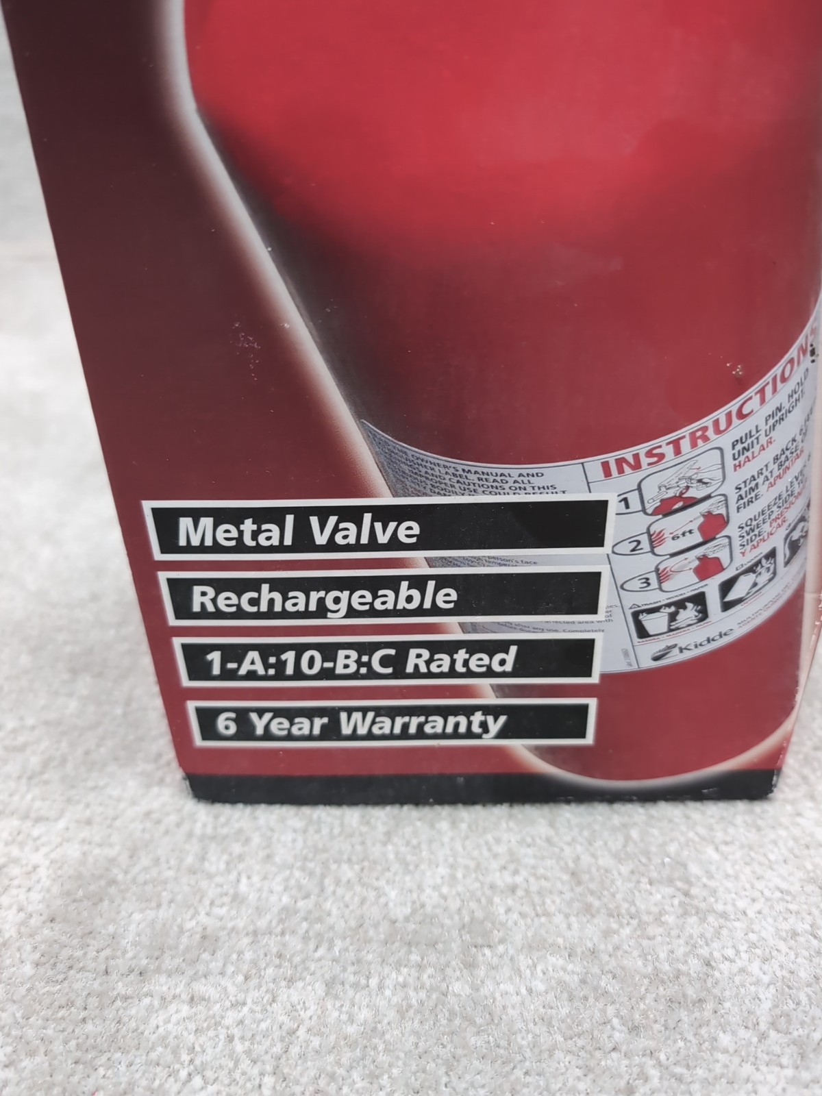 Kidde Pro 110 1A:10-B:C Fire Extinguisher