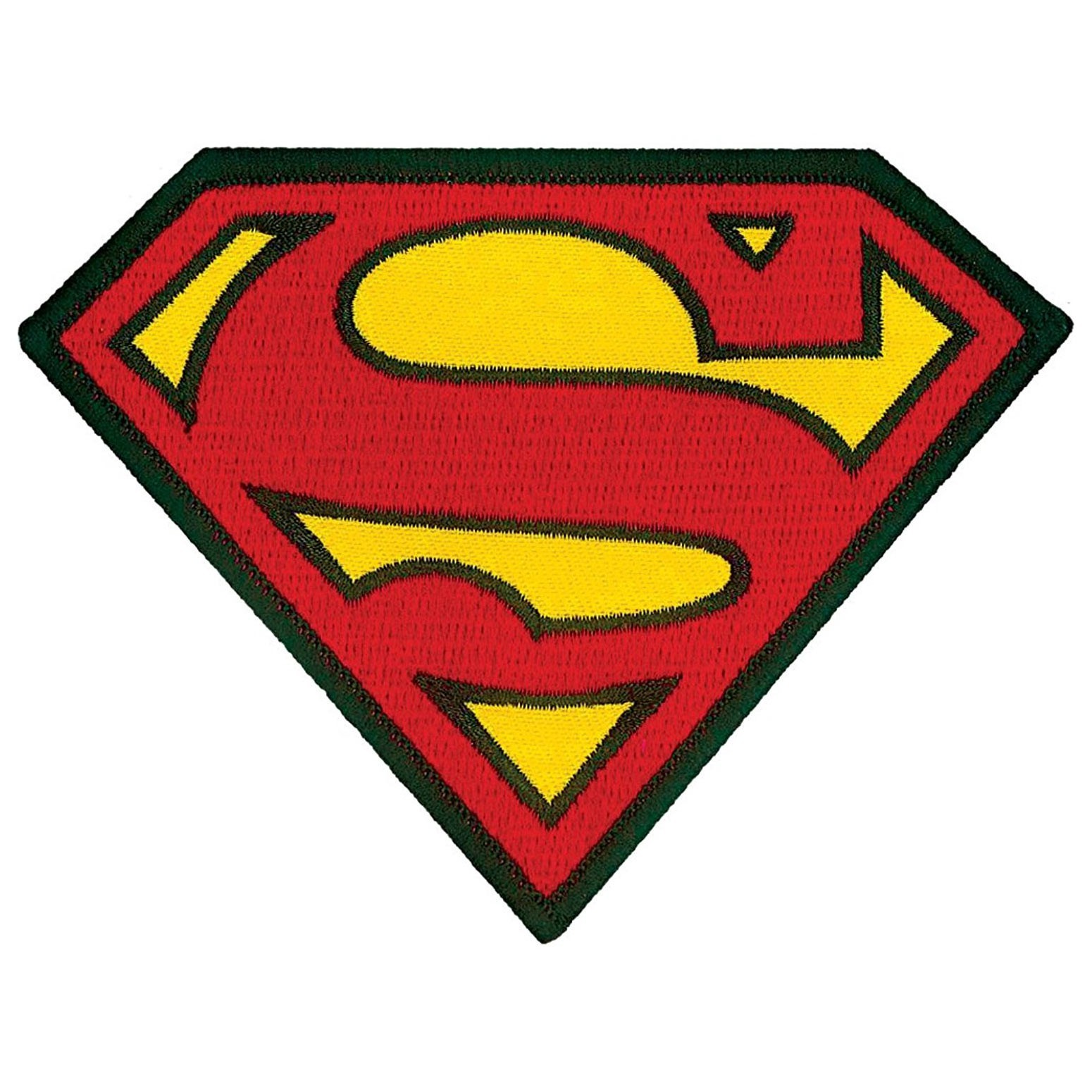 Superman Iron On Patch Red