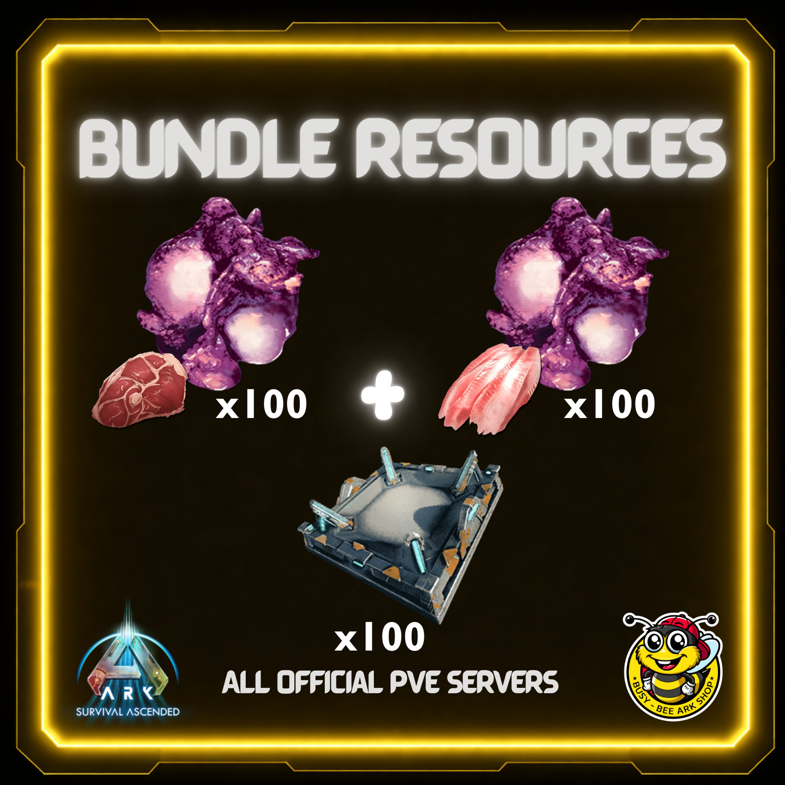 Ark Survival Ascended PVE- Meat Seeds- Bundle -ASA XBOX/PS5/PC -Official
