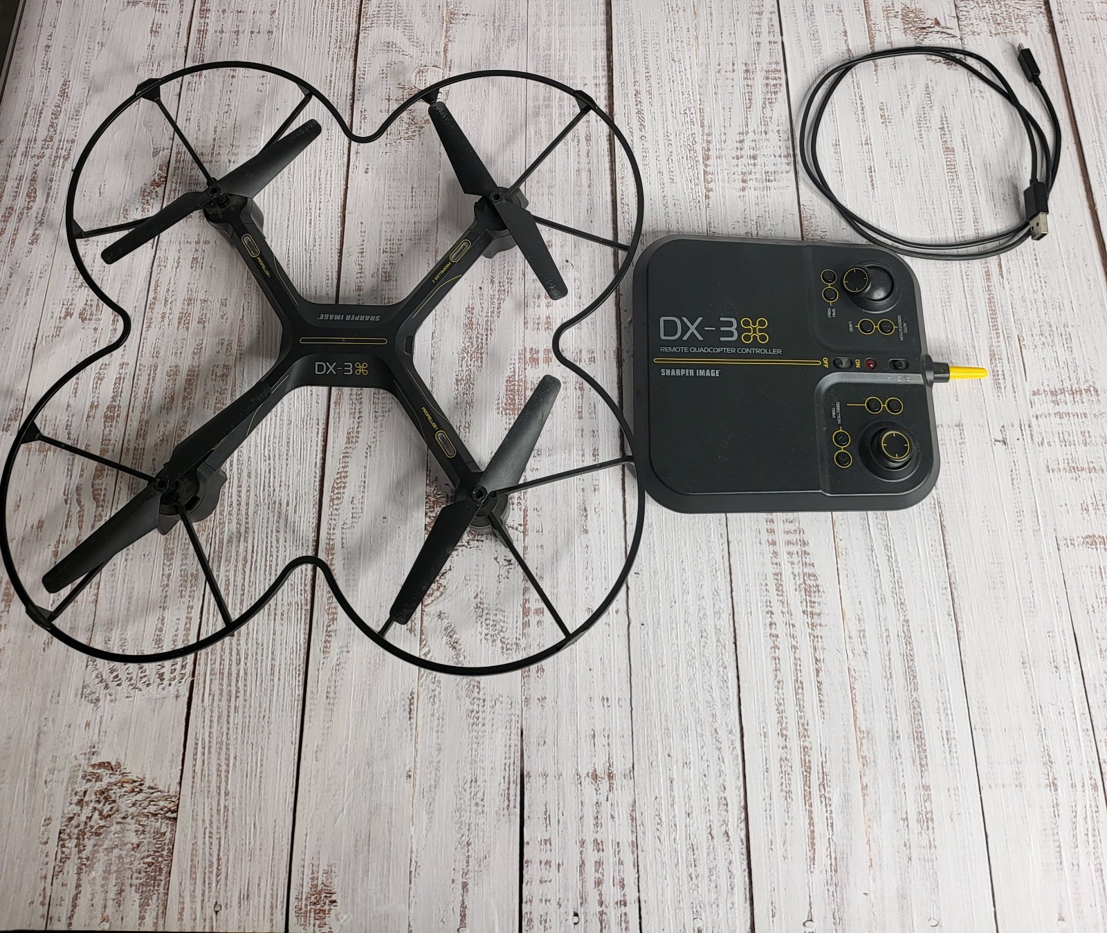 Sharper Image Drone DX-3 Video Drone Black w/Remote