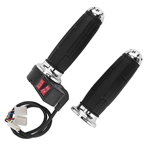 Throttle Grip, 1Pair 3 Speed Control Throttle Handle Grips for Electric with