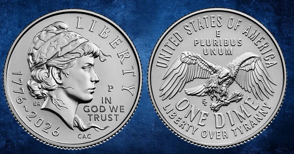 1 COIN 1776 2026 D SemiQ Centennial Emerging Liberty Dime 10 Ten Cents OBW Rolls