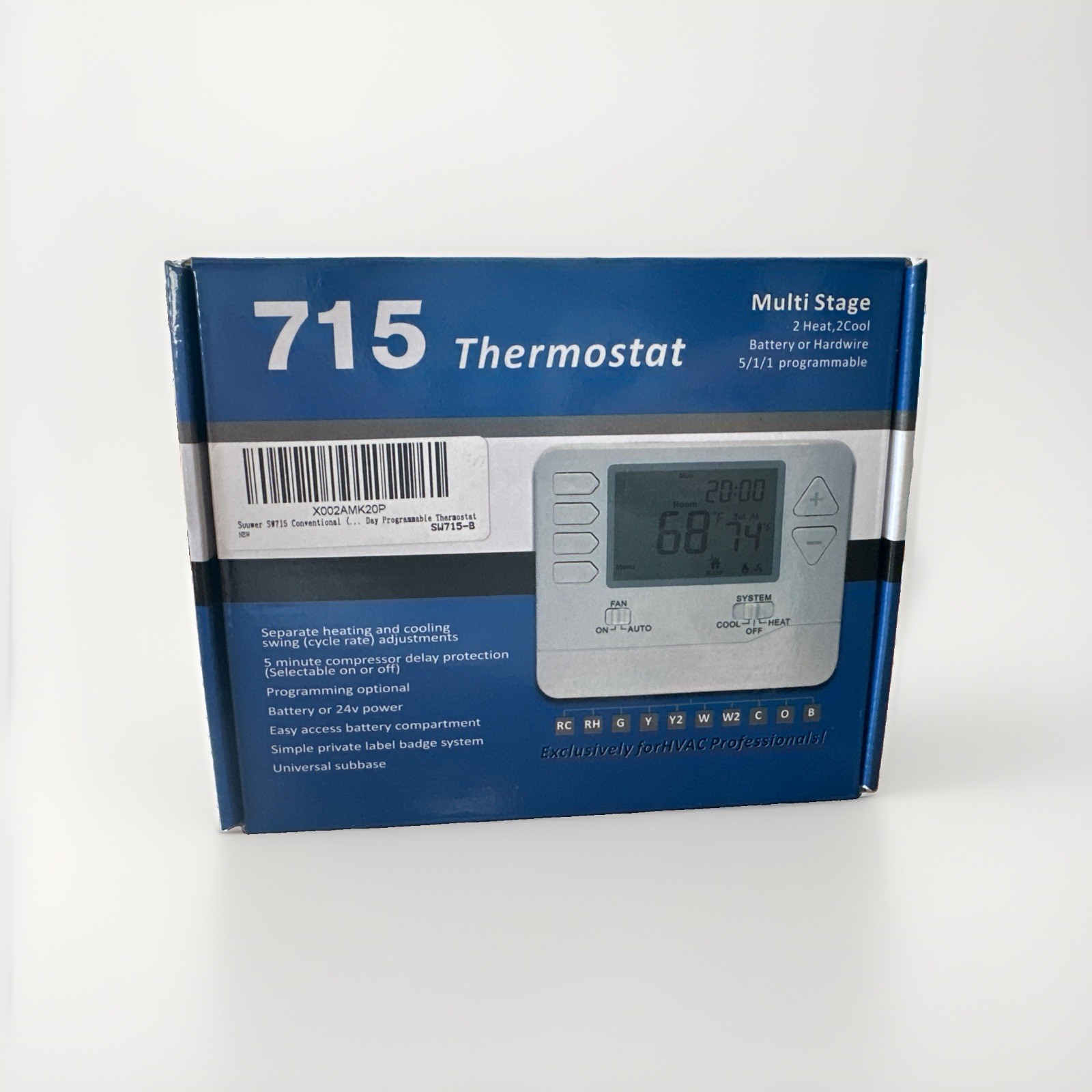 715 Heat Pump Thermostat New In Box Multi Stage