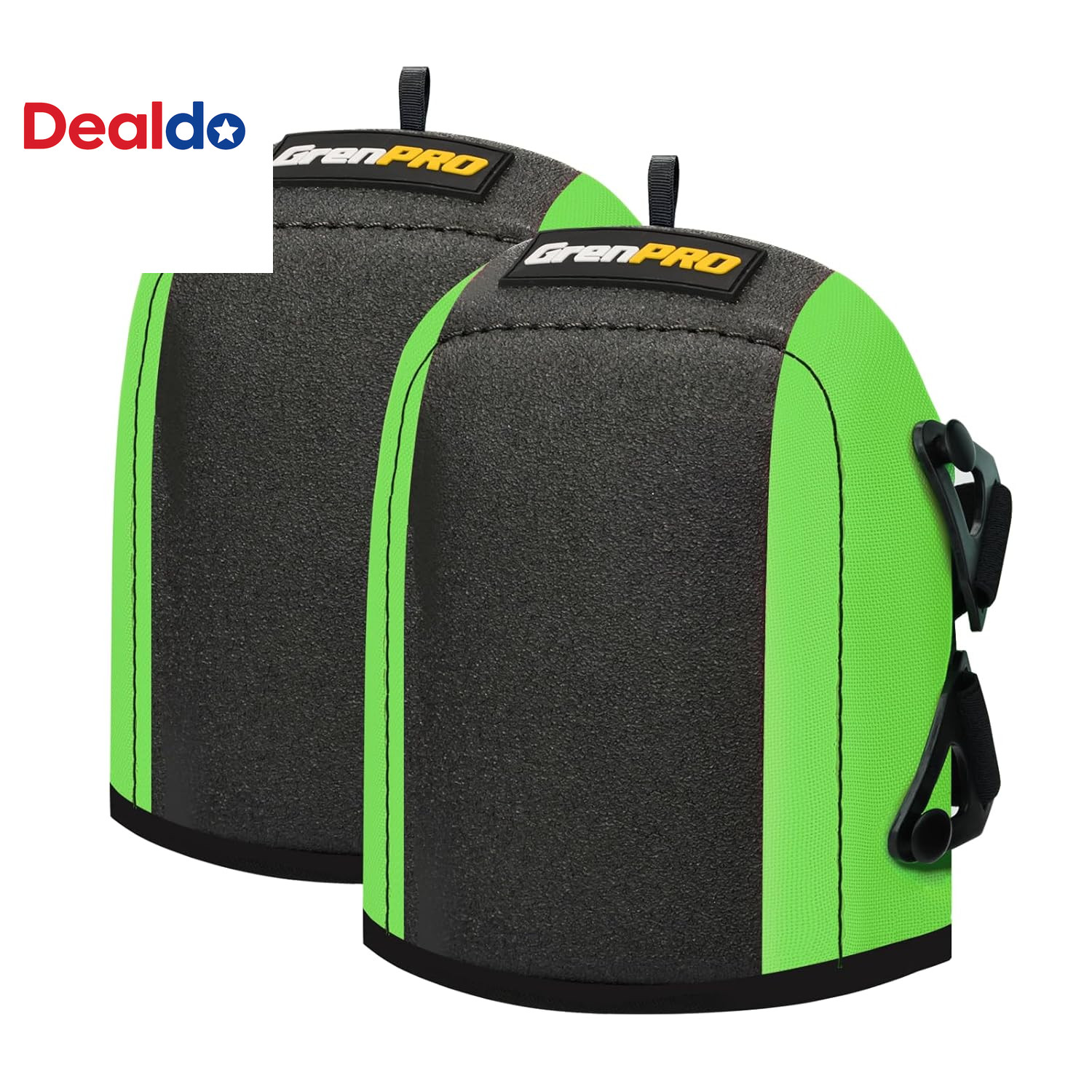 Garden Knee Pads,600D Polyester,Eva Lining,Non-Slip Design,Green