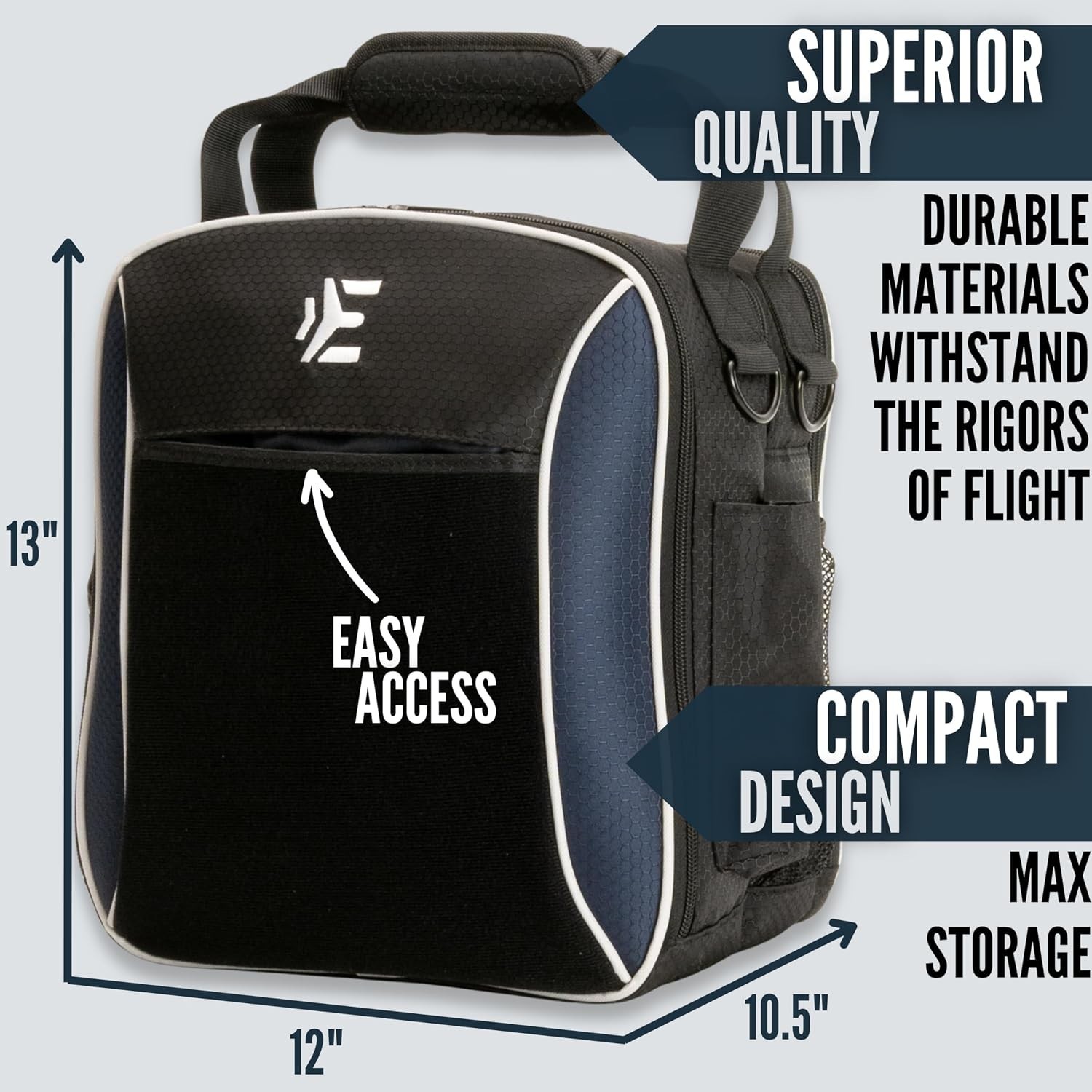 Pilot Flight Bag and VFR Kneeboard & Notepad Bundle - Professional Pilot...