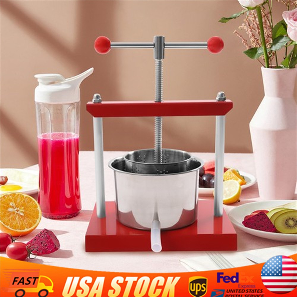 3L Fruit Wine Cider Press Apple Grapes Crusher Juice Maker Juicer Wine Making!