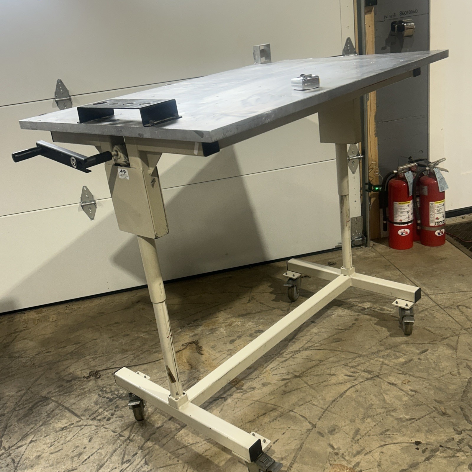 Adjustable Tig Welding Table 33”x48” X1” Aluminum Plate Top. AMD Manual Table.