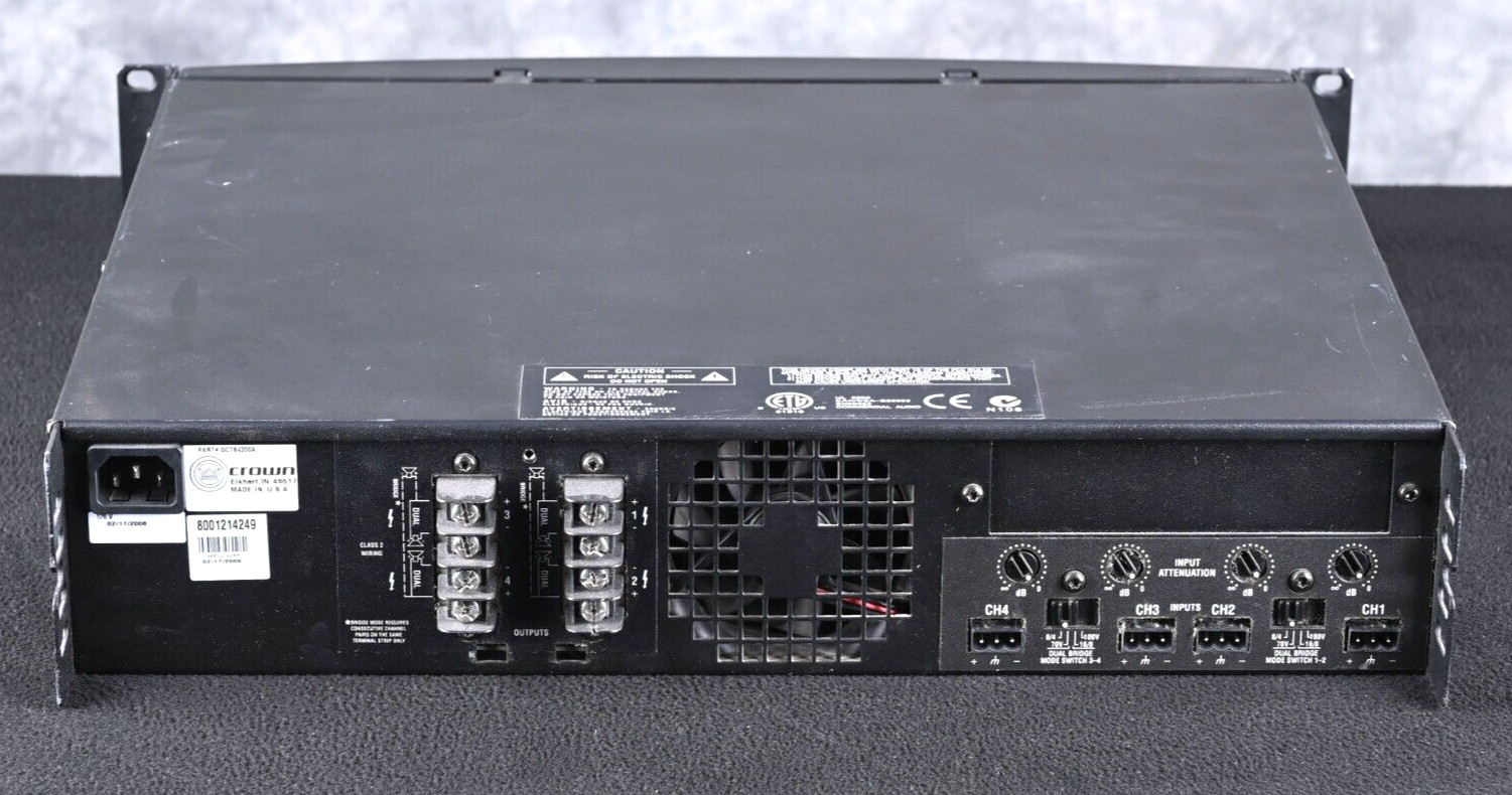 Crown CTs 4200 4-Channel Professional Power Amplifier