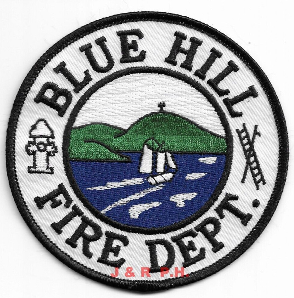 Blue Hill Fire Dept., Maine  (4" round size)  fire patch