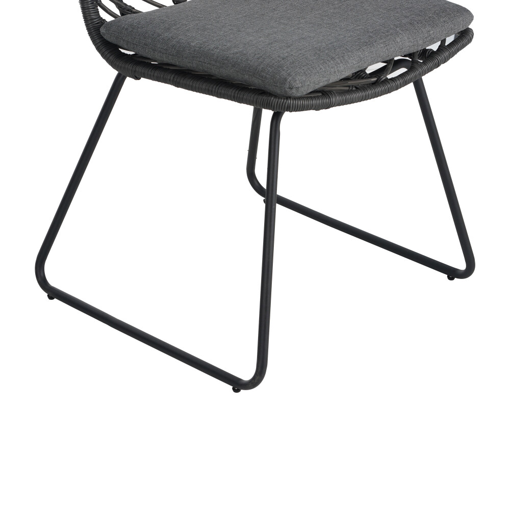 DEJA Outdoor Chair Set (2-Pack) - Polyethylene Rattan w/Water-Resistant Cushions