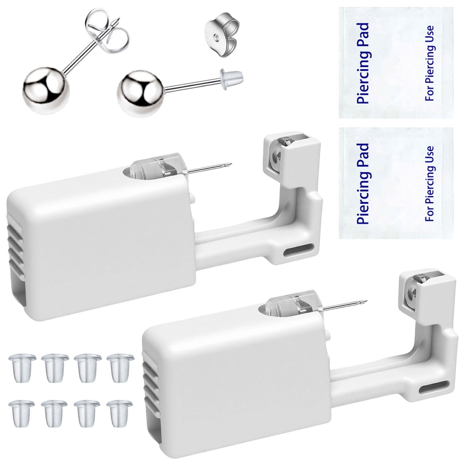 Ear Piercing Kits Disposable Ear Piercing Kits No Pain Easy Use Ear Piercing ...