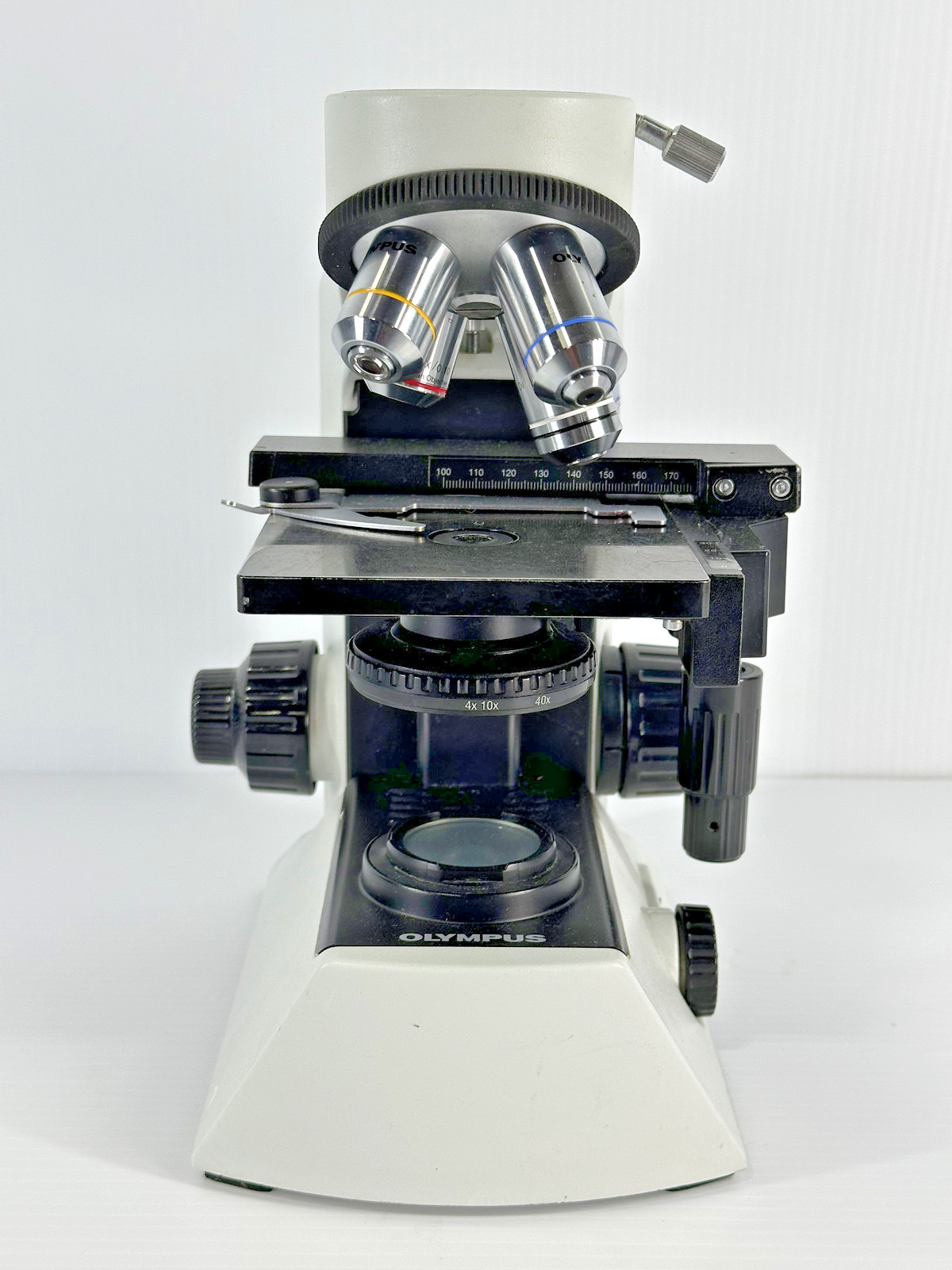 Olympus CX21FS1 Laboratory Microscope 4 Objectives Light Works No Head