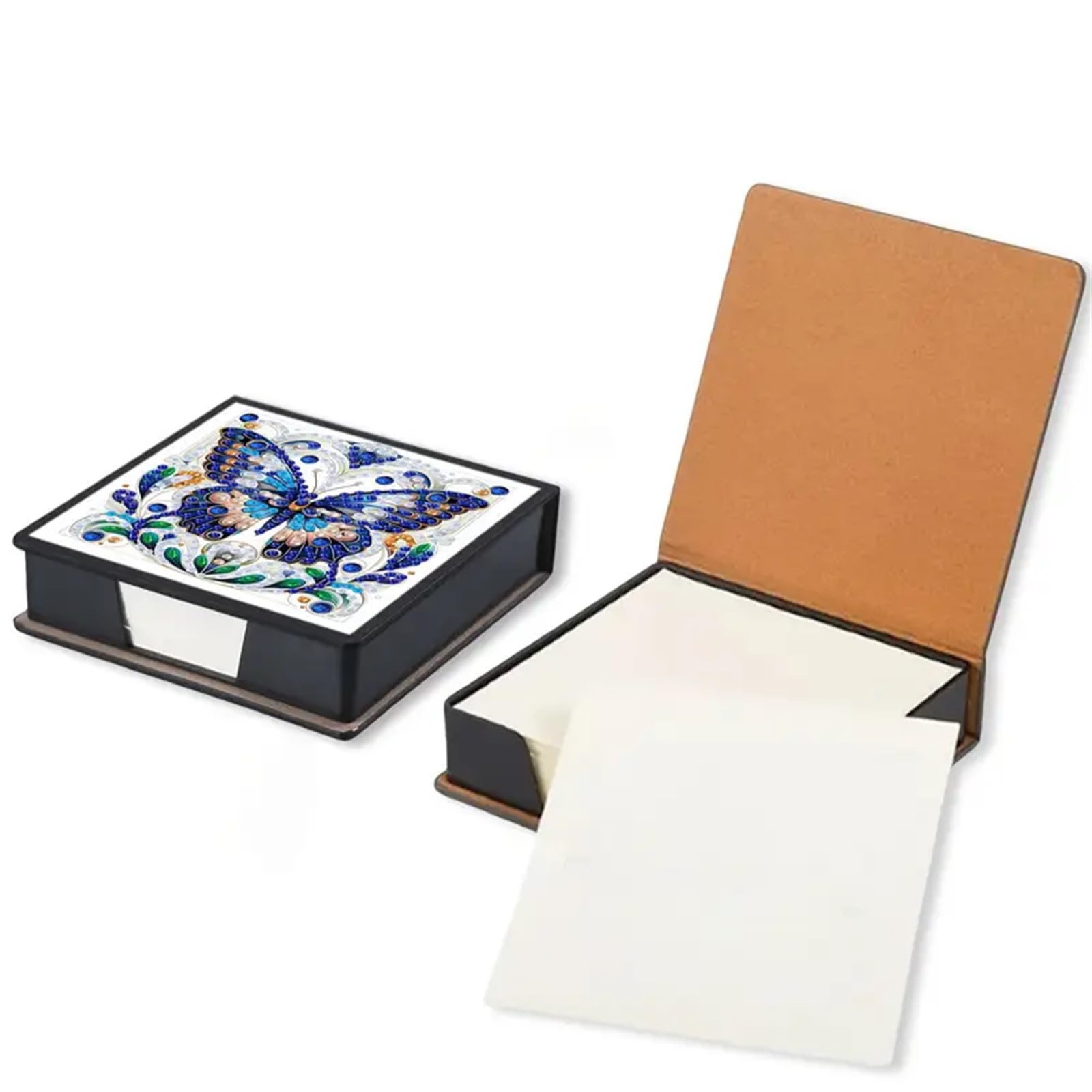 Butterfly Diamond Painting Kit Note Box,Memo Paper Storage Box Diamond Art,St...