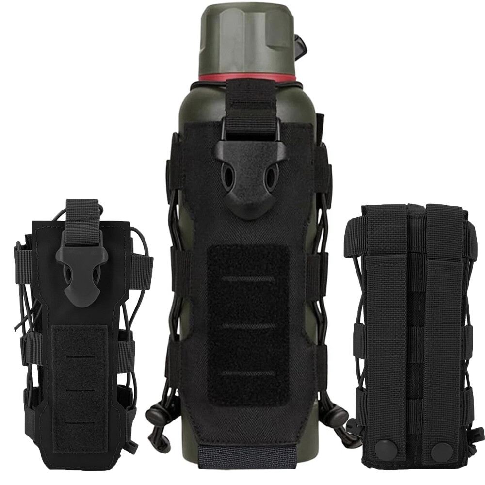Tactical Bike Water Bottle Bag Outdoor Hiking Kettle Holder Hydration Pouch