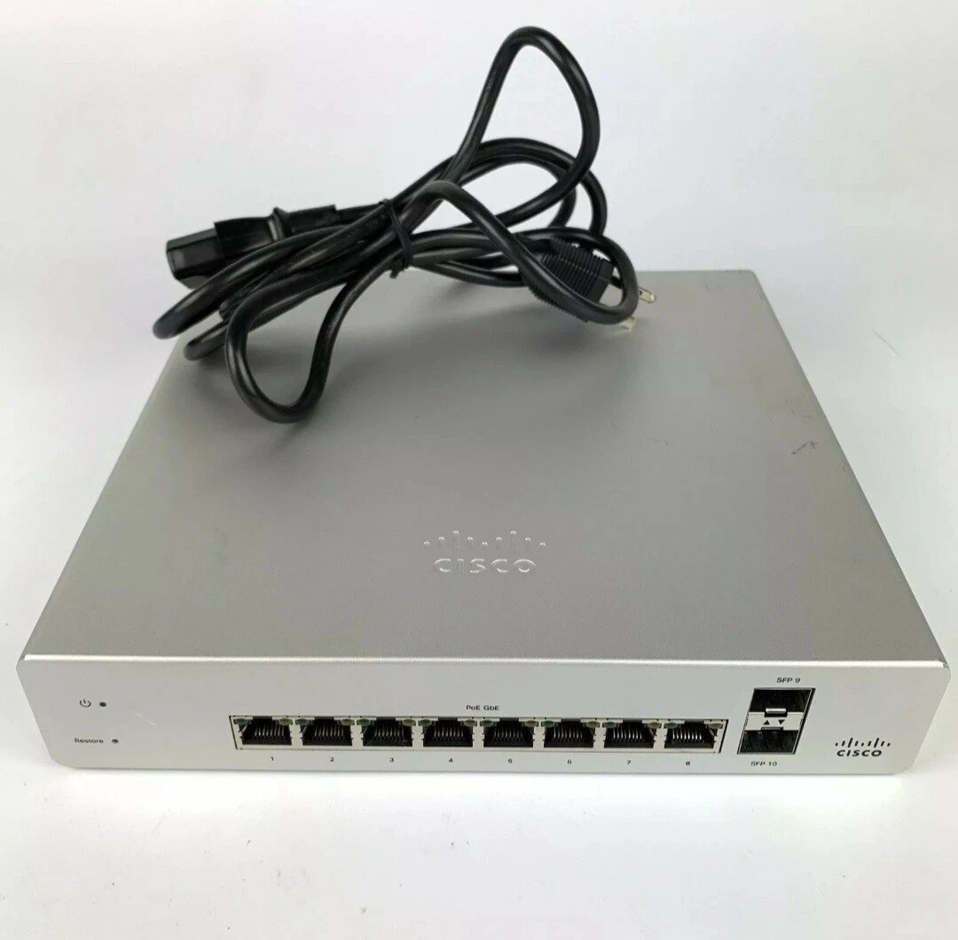 Cloud Managed Meraki  MS220-8P Cloud Managed Switch 8-Port Gigabit PoE 8x 1GbE