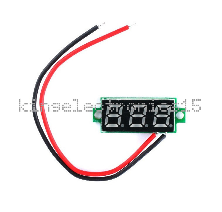 0.28" DC 0-100V / 2.5-30V 2/3-Wire Voltmeter LED Display Voltage Panel Meter K9