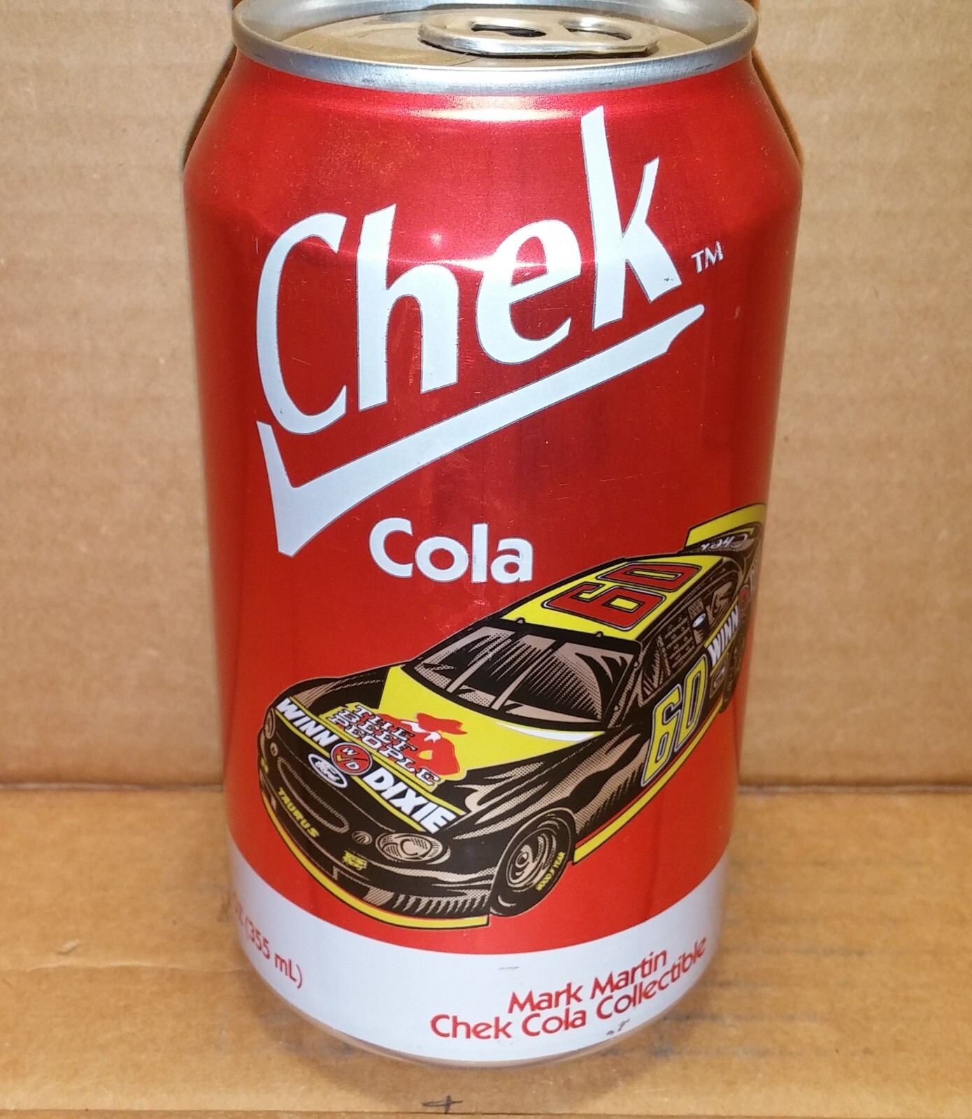 Chek Cola 12 oz Can Mark Martin and the #60 Ford Taurus - 1999