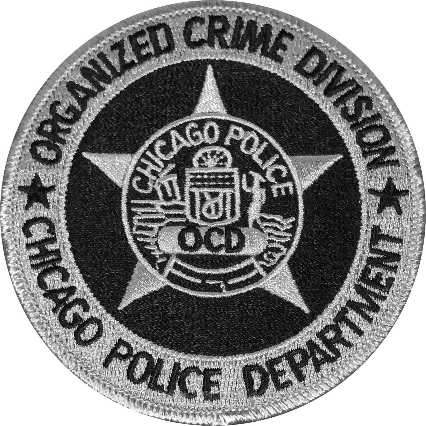 CHICAGO POLICE ROUND PATCH: Organized Crime Division