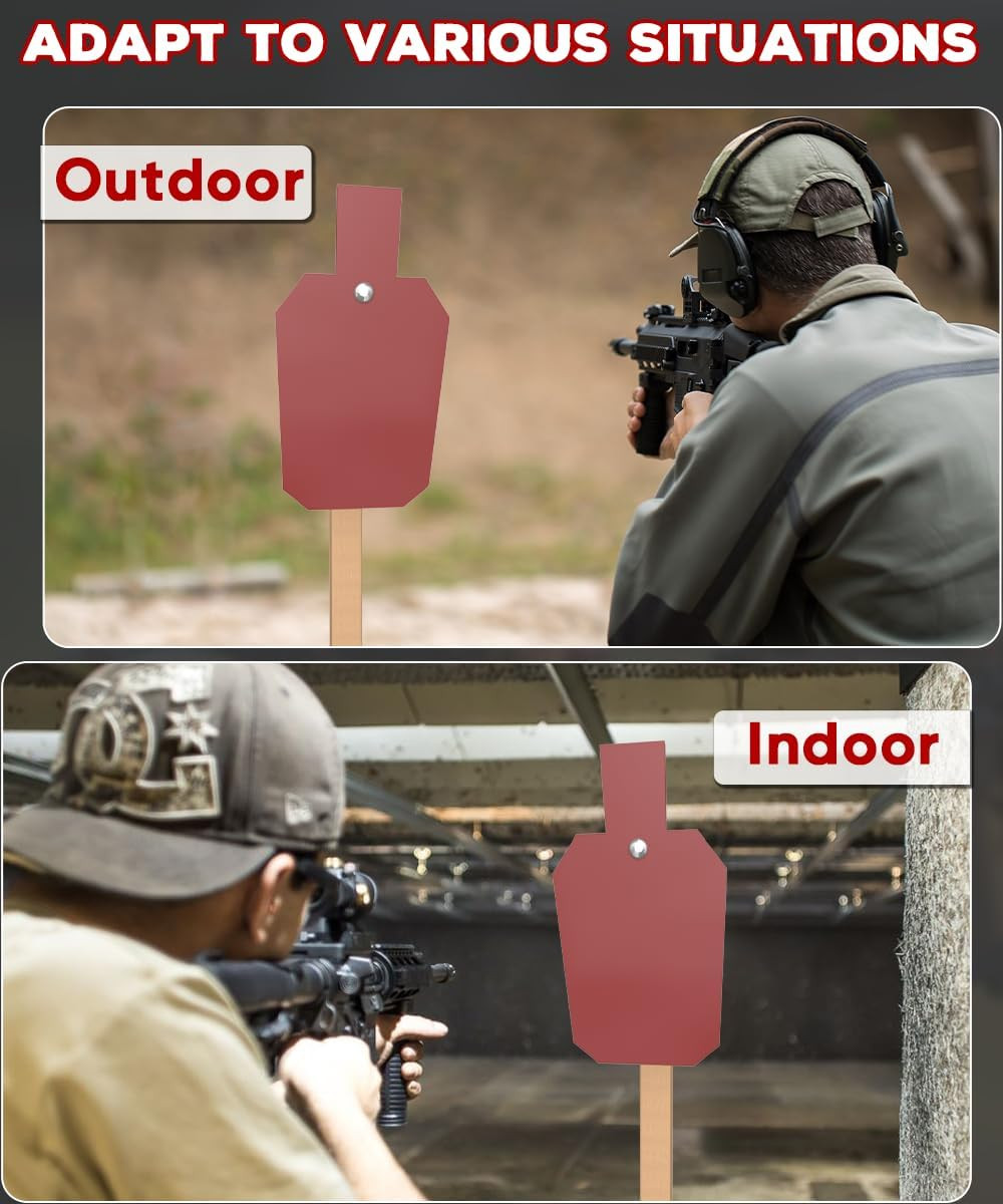 2X4 T Post Target Hanger, Tpost Bracket Metal AR500 Target Mount Stand Adjustabl