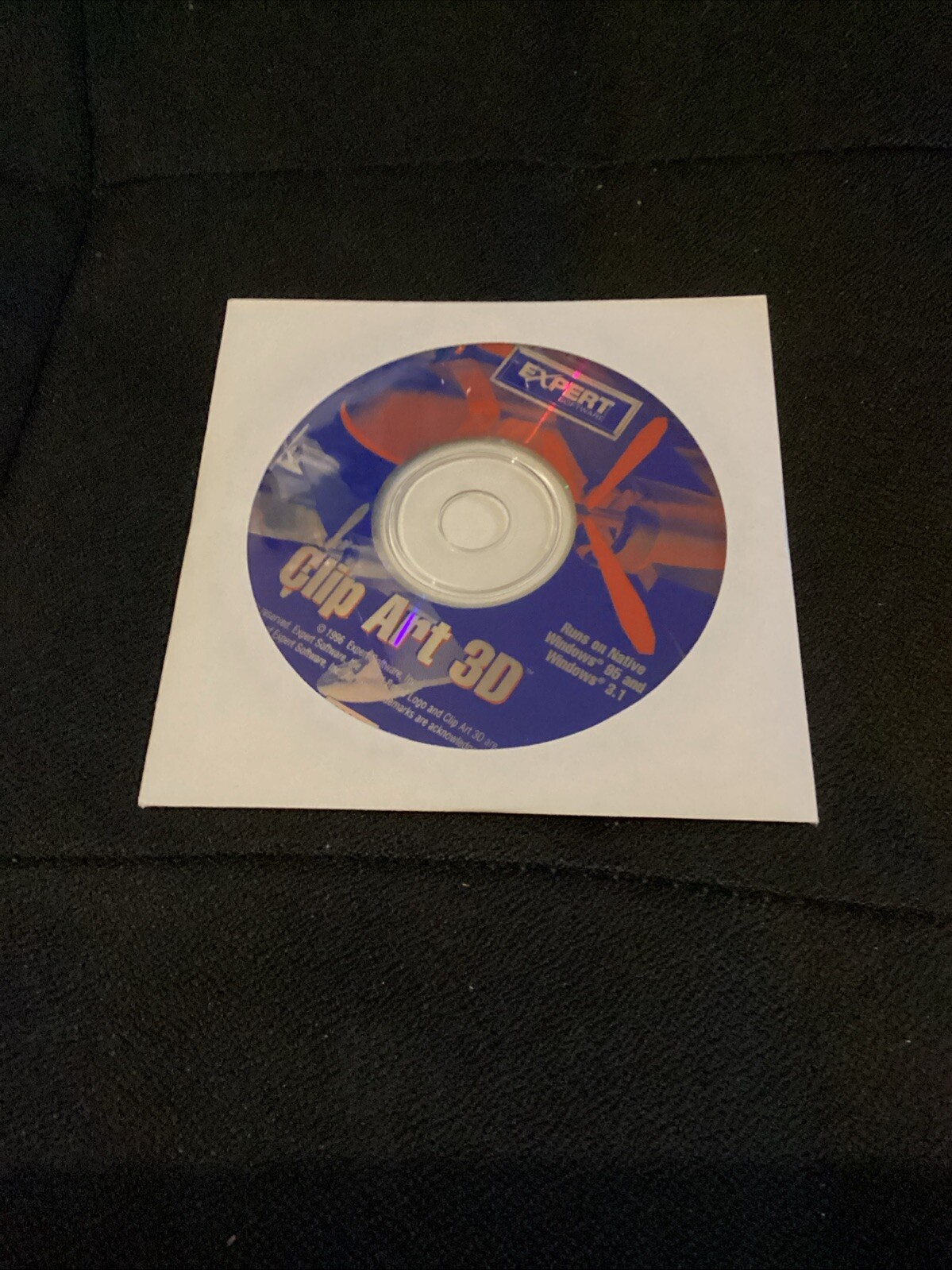 Vintage Expert Software WINDOWS 95/3.1 CLIP ART 3D CD-Rom (New)