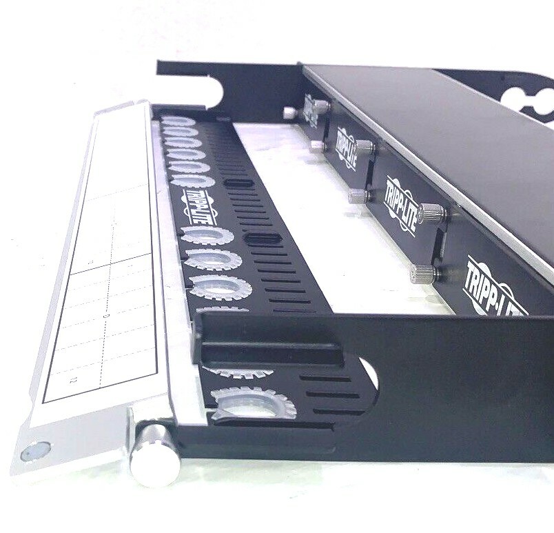 TrippLite High Density Copper / Fiber Enclosure Panel, 1U, 4-Cassette Capacity