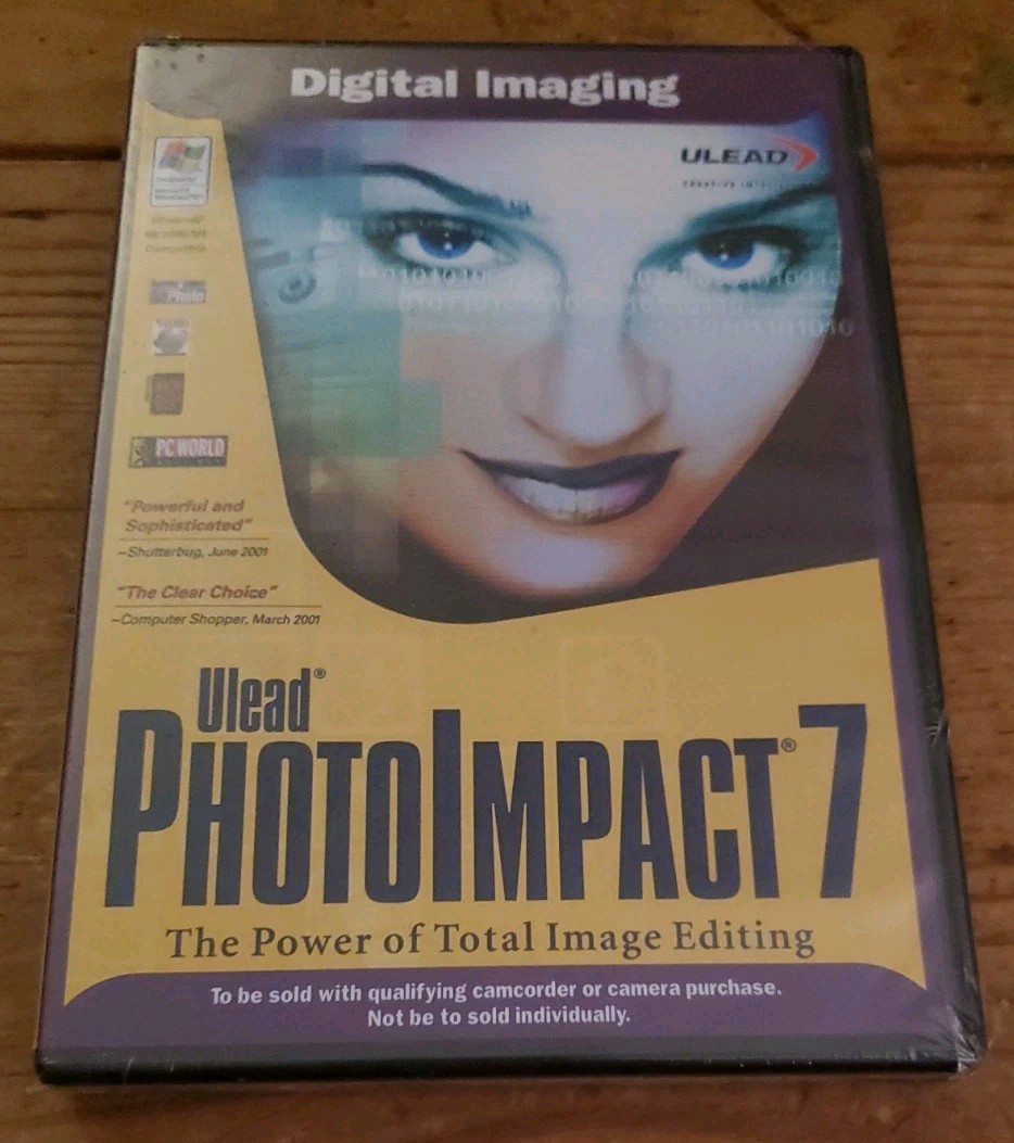 PhotoImpact 7 (2001) for Windows Photo Image Editor -Ulead  ☆☆Sealed
