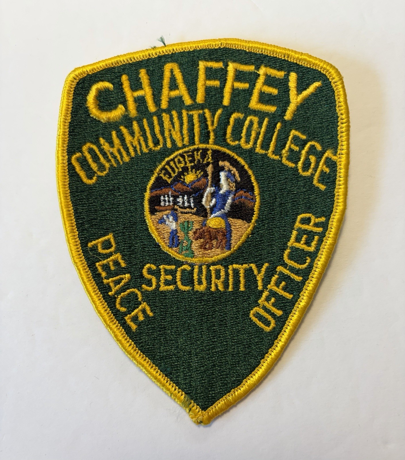 CALIFORNIA CHAFFEY COLLEGE SECURITY PEACE OFFICER PATCH RANCHO CUCAMONGA #PDD53