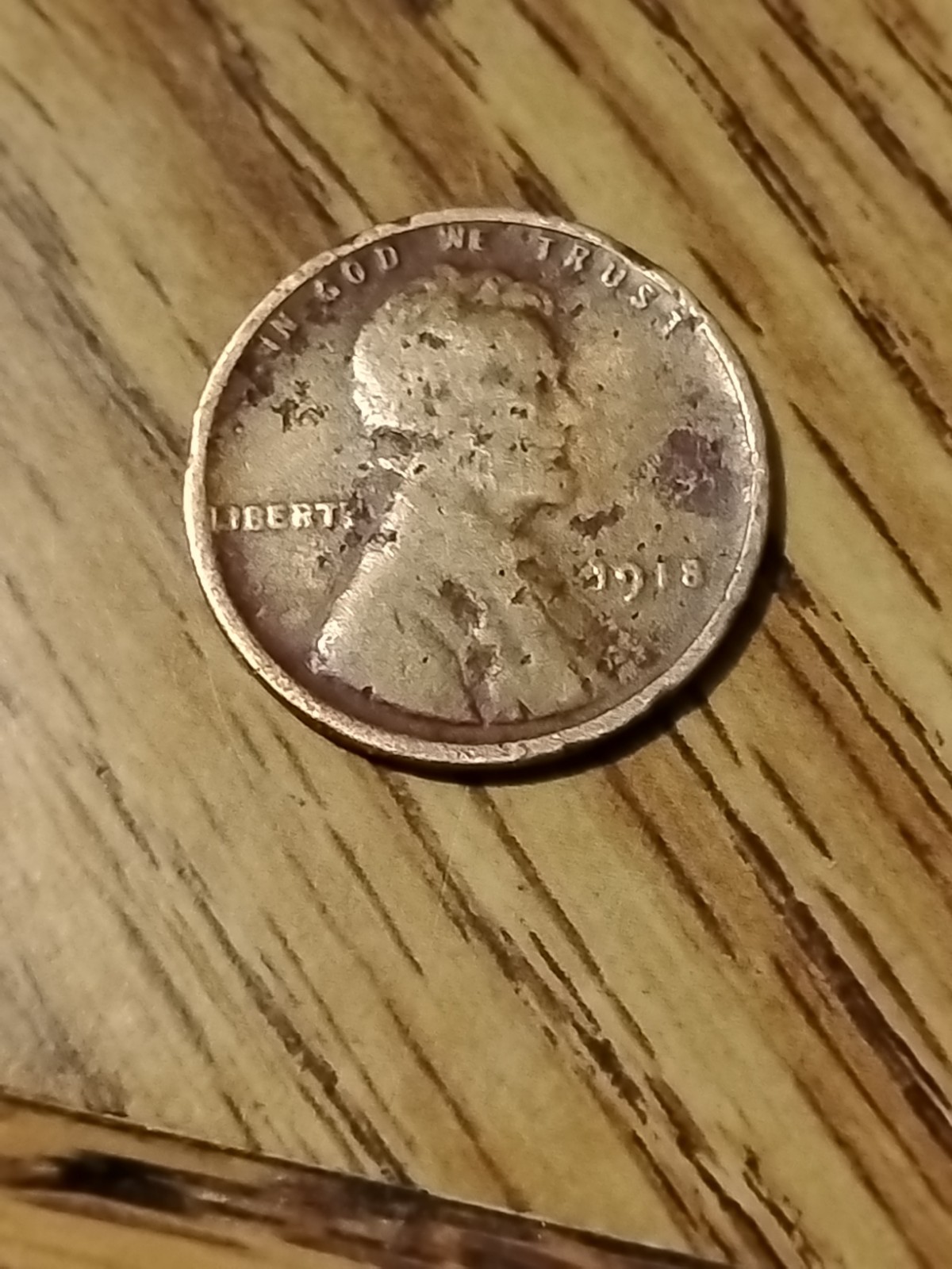 1918 Lincoln Wheat Penny.