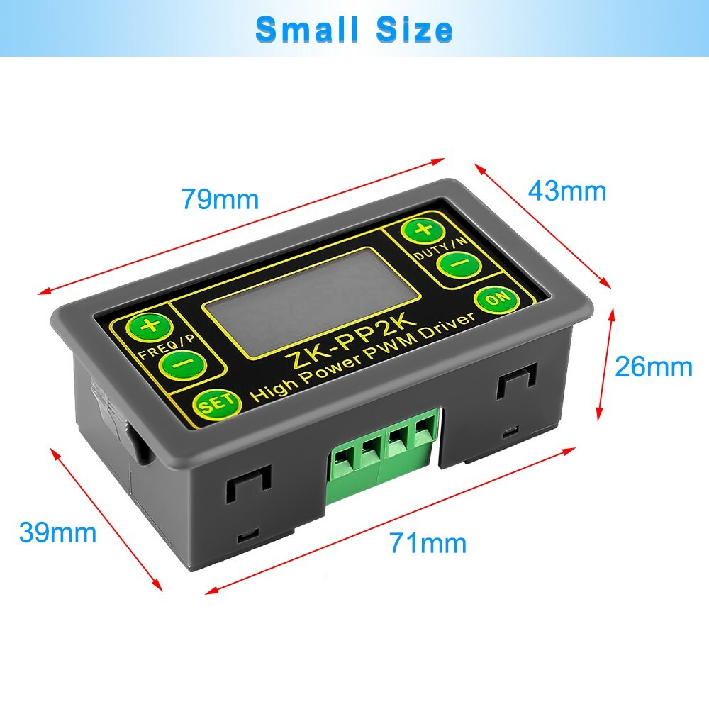 High Power PWM & Pulse Signal Generator Frequency Duty Cycle Adjustable Driver