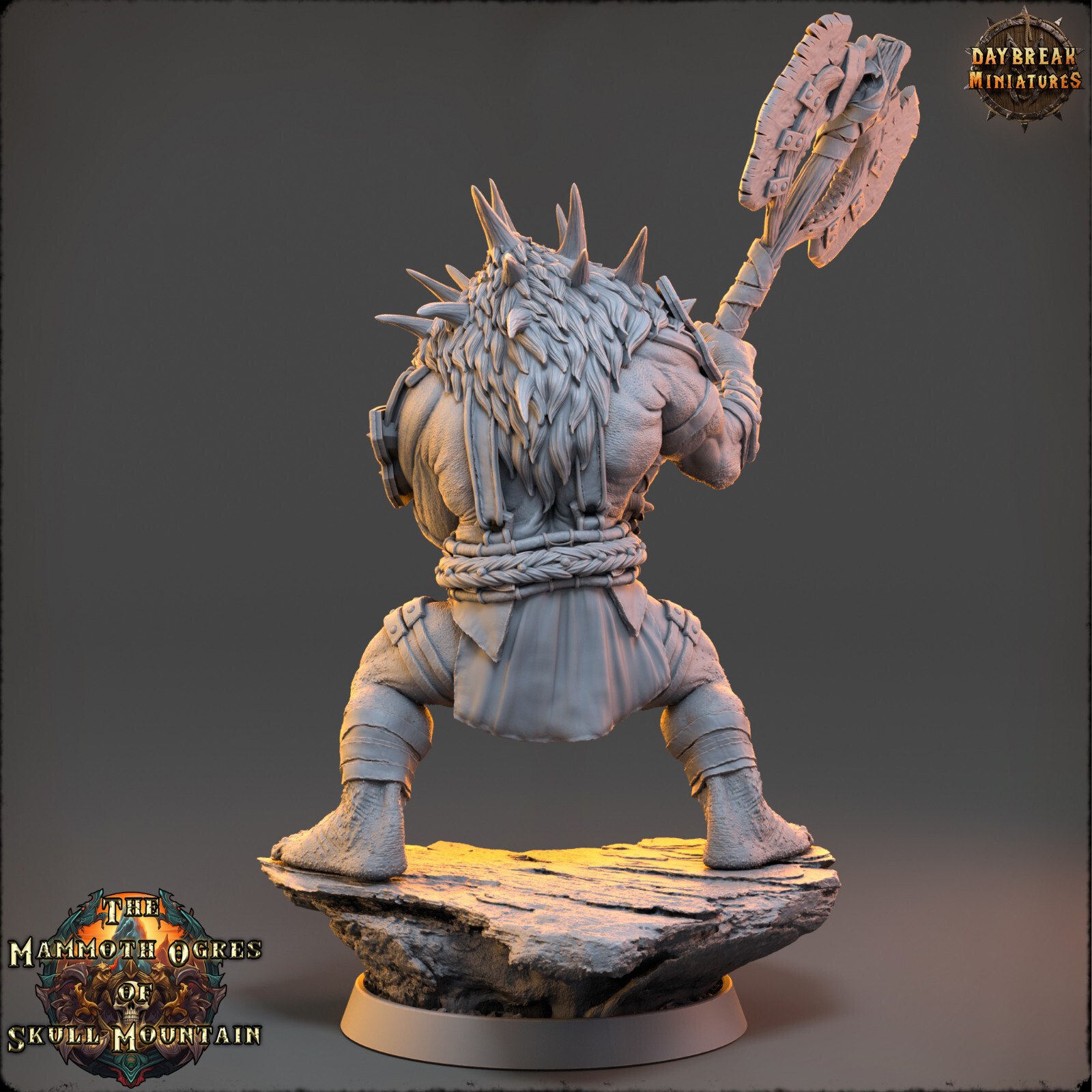 Troll Ogre Grasta | DayBreak Miniatures | Compatible with D&D/AOS