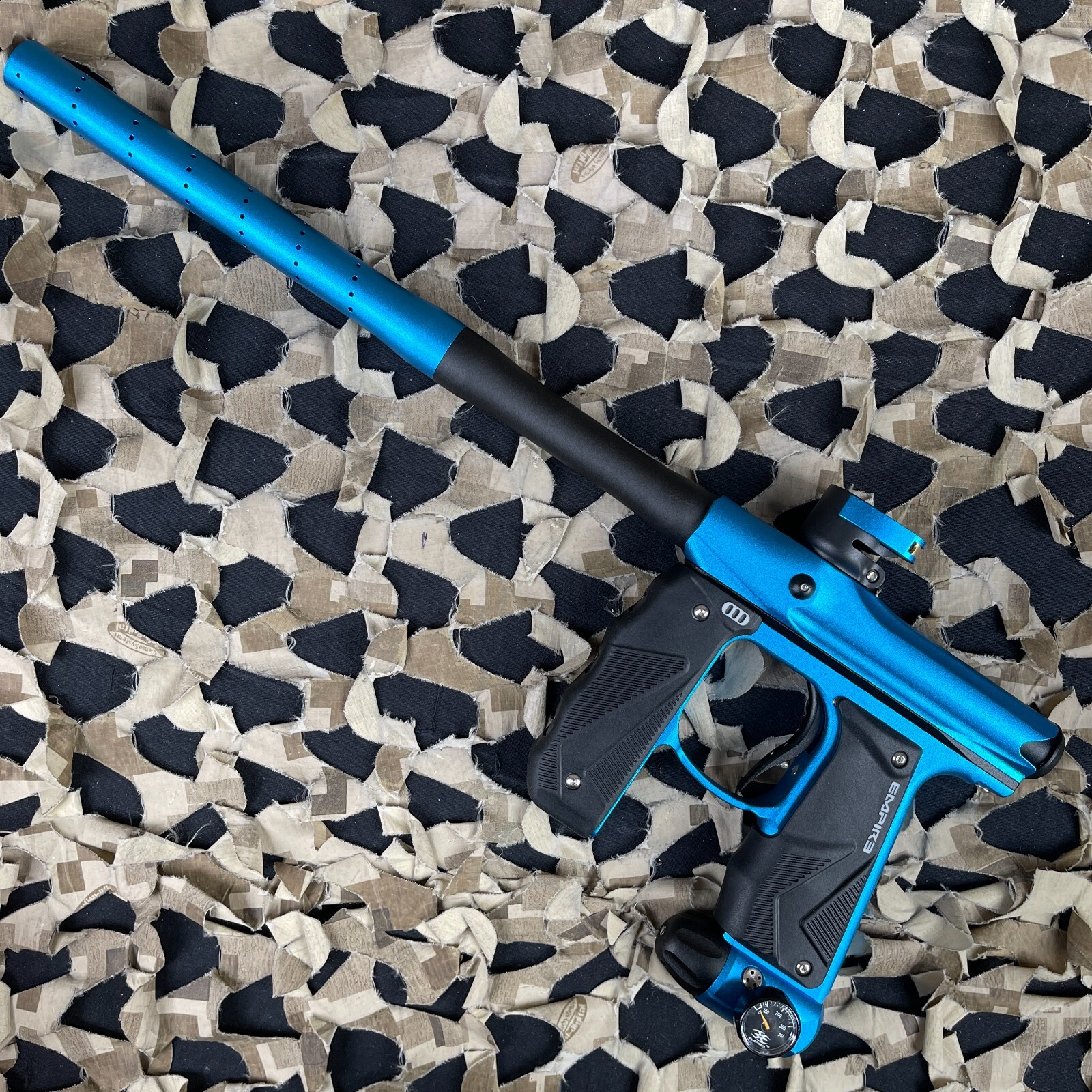 NEW Empire Mini GS Paintball Gun w/ 2 Piece Barrel - Dust Blue/Dust Black