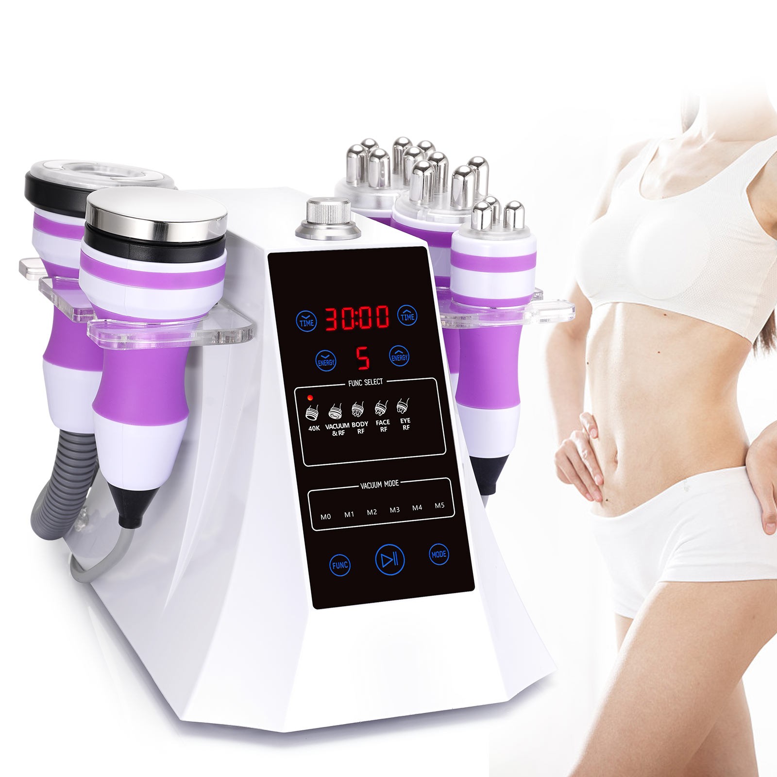 Elite 5 Function Handles Machine for Skin Refinin Improve Waistline Silhouette