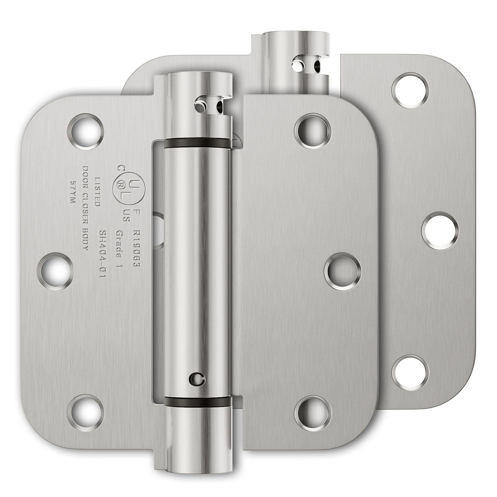 Luxbaro 2 Pack Self Closing Door Hinges 3.5 Inch, Spring Door Hinge with 5/8'...