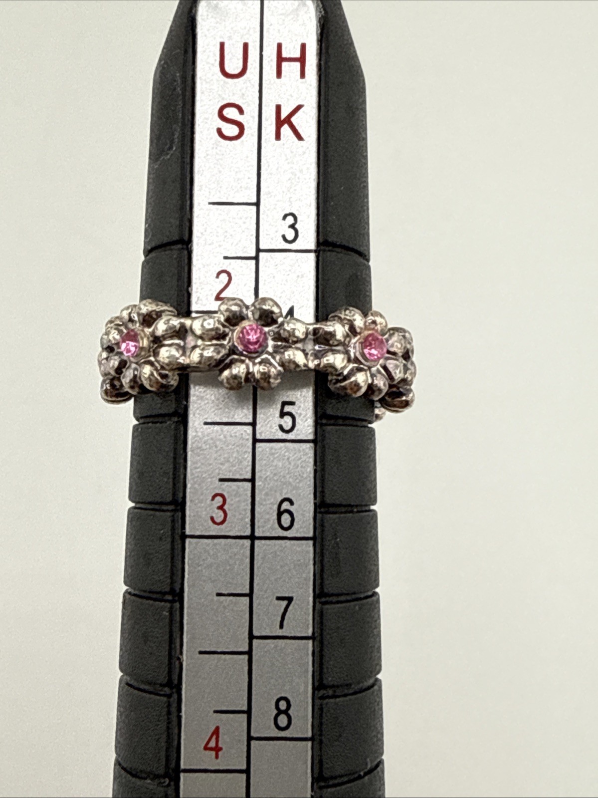 Solid Metal Silver Ladies Infinity Flower Adjustable Toe Ring