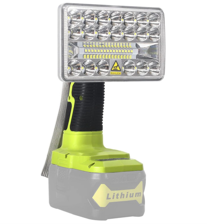 Foco LED 2000LM para Batería 18V Recargable Ideal Emergencias y Taller