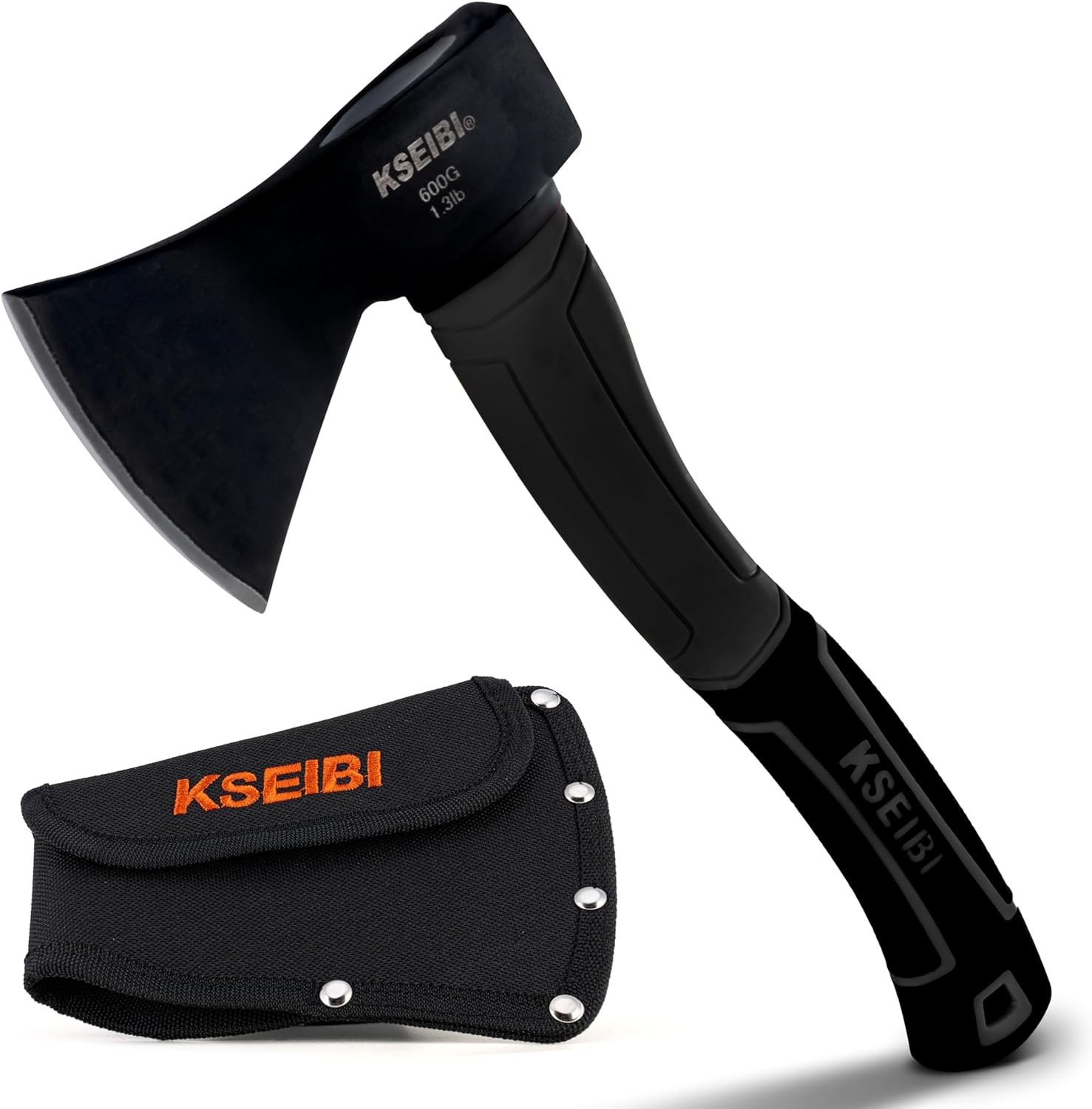 KSEIBI Wood Axe, 274151 Small Outdoor Camp Hatchet 14 Inch for Black