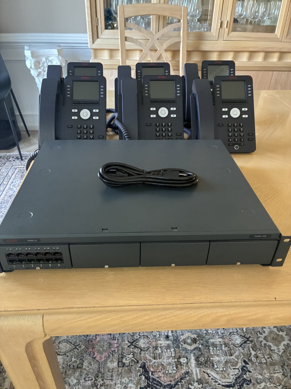 Avaya IP500 V2 Phone System 700476005 + IP500 Combo Card + (6) J169 Phones