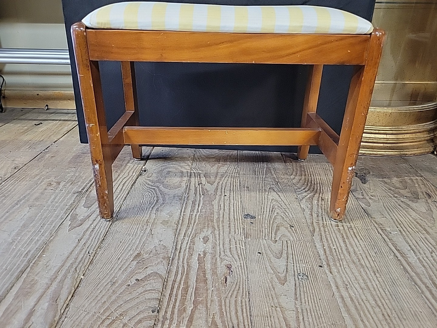 Vintage Vanity Bench Stool