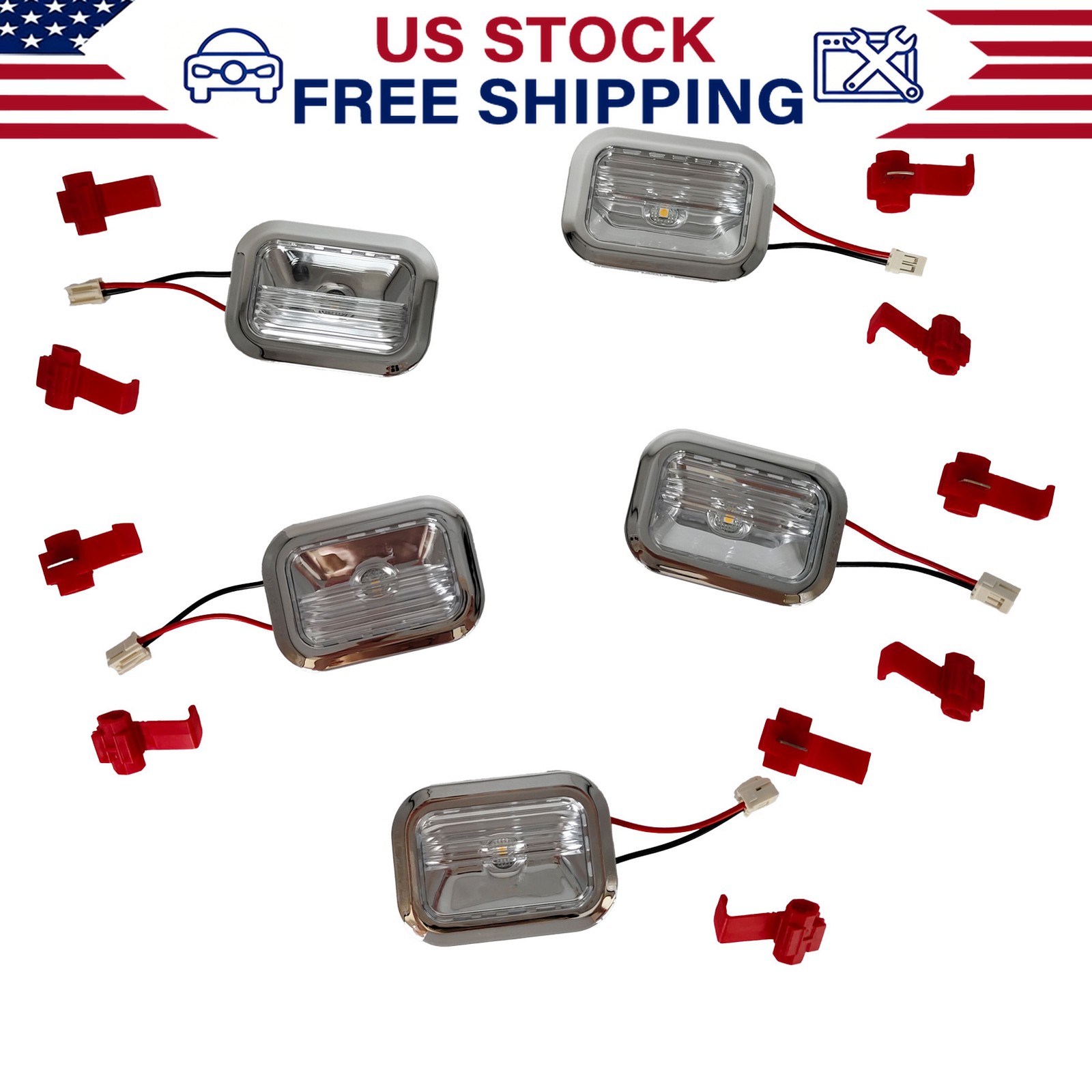 5* Refrigerator LED Light Module Assembly for Whirlpool W11462342 W11683242 NEW