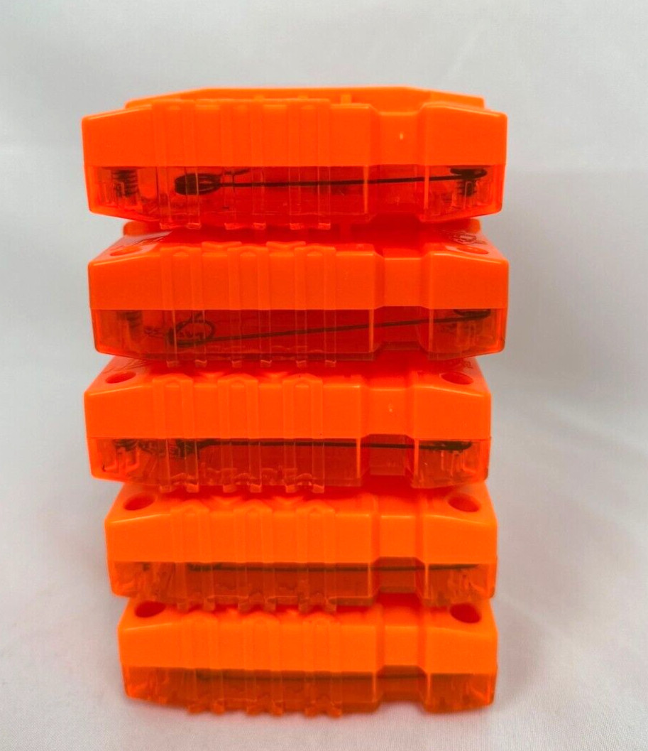 Lot of 5 Nerf N-Strike 6 Round Magazines